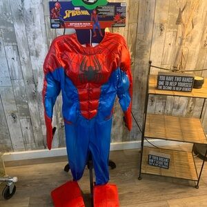 Spiderman Superhero Costume for Kids - Red and Blue